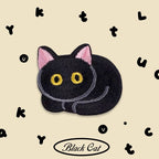 Pink-Eared Black Kitten Patches (Stick-On)