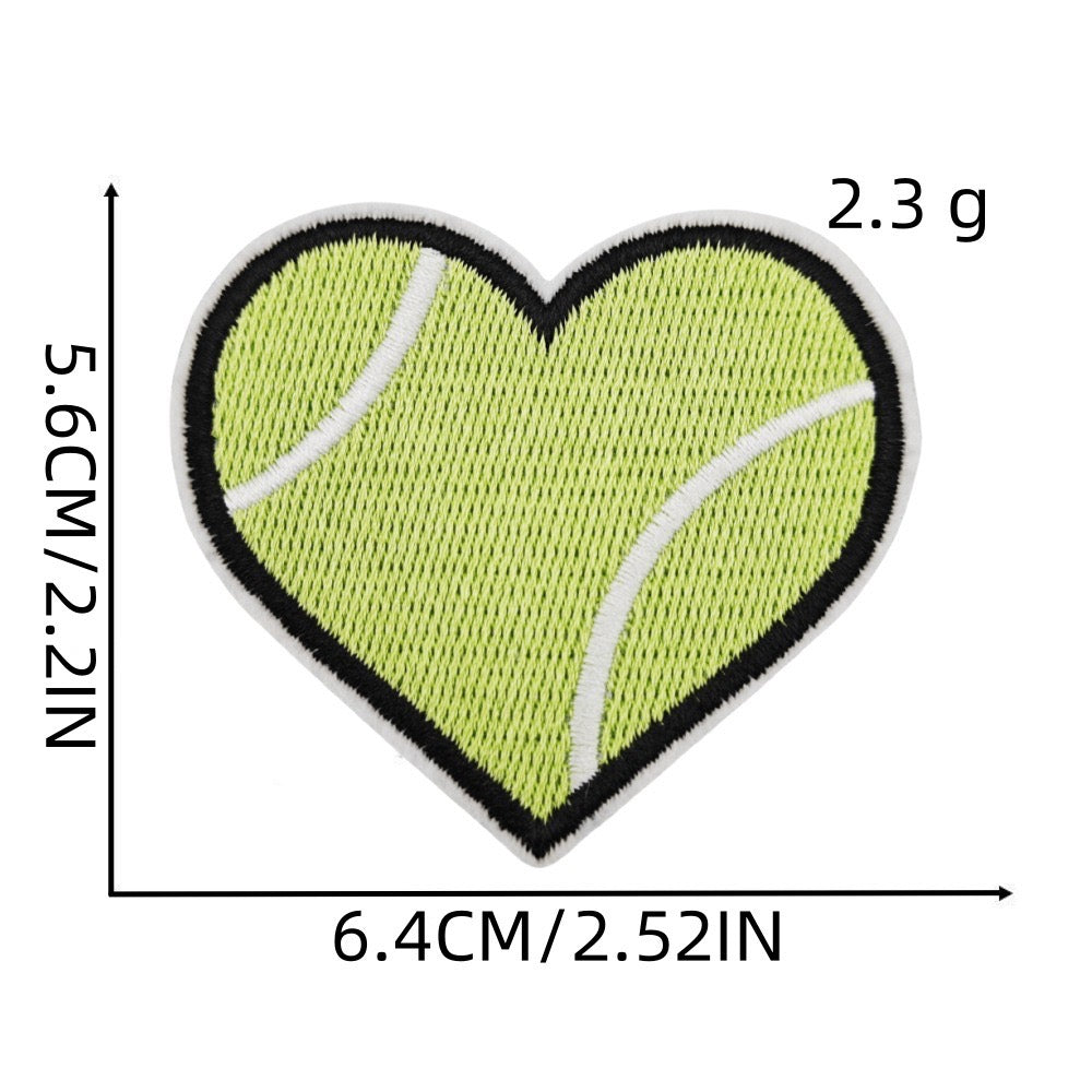Sports Heart Patches (Iron-On)
