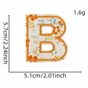 Floral Alphabet Embroidered Patches - CheerCove