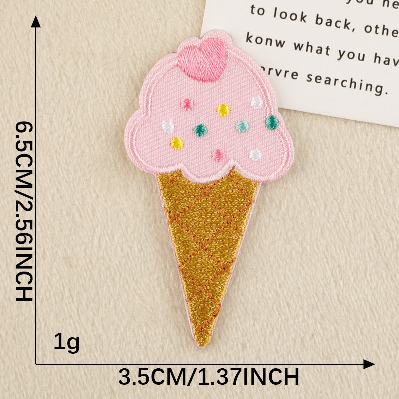 Dessert Embroidered Patches - Multiple Designs Available - CheerCove