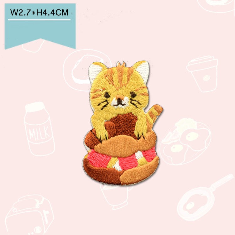 Animals with Desserts Patches(Stick-On)