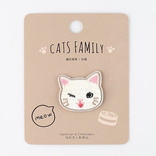 Cats Family Patches (Stick-On)
