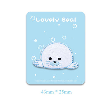 Lovely Seal Embroidered Patches - Multiple Designs Available - CheerCove