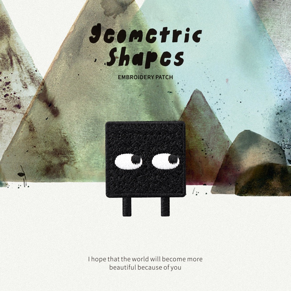 Geometric Shapes Embroidered Patches - Multiple Designs Available - CheerCove