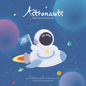 Astronauts Embroidered Patches - Multiple Designs Available - CheerCove