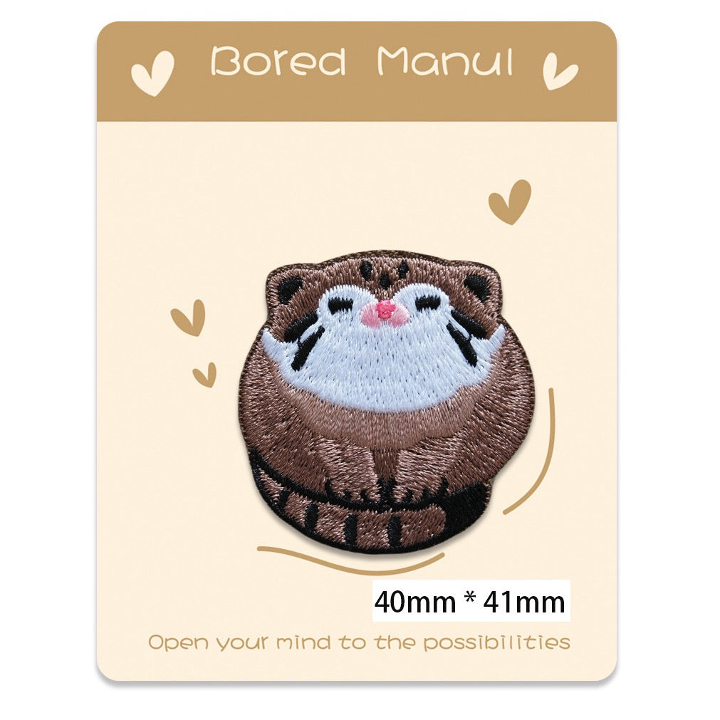 Chunky Brown Cat Patches(Stick-On)