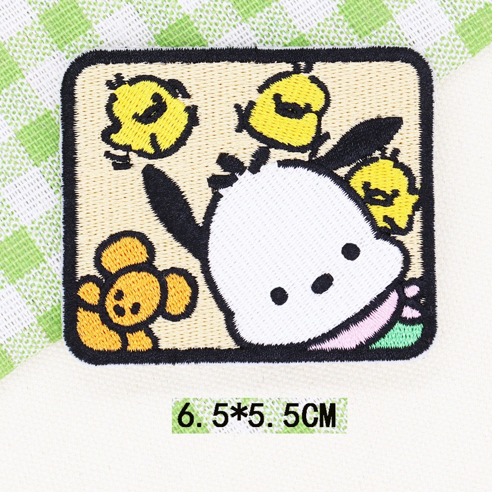 Fluffy White Puppy Patches (Stick-On)