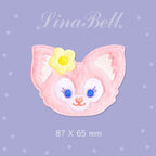 Cute Pink Plush Fox Patches(Stick-On)