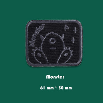 Black Icon Embroidered Patches ③ - Multiple Designs Available - CheerCove