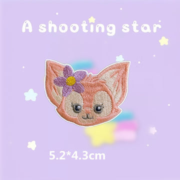Pink Fox Patches(Stick-On)