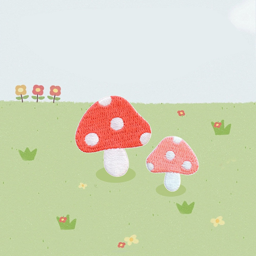 Rabbit with Mushroom Patches(Stick-On)