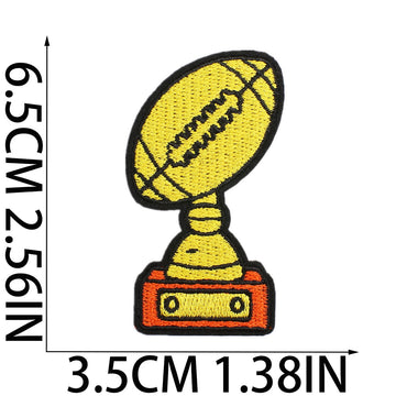 Game Day Football ② Patches (Iron-On) - CheerCove