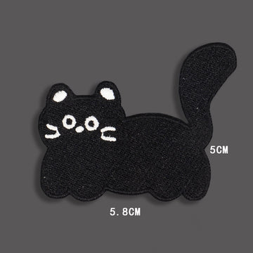 Adorable Black Cat Patches (Stick-On) - CheerCove