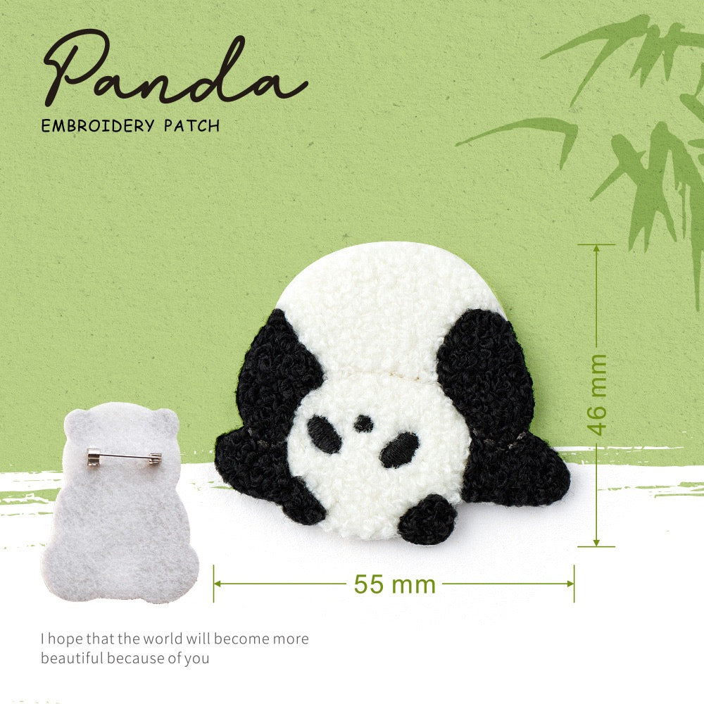 Embroidered Pins of Cute Panda ③