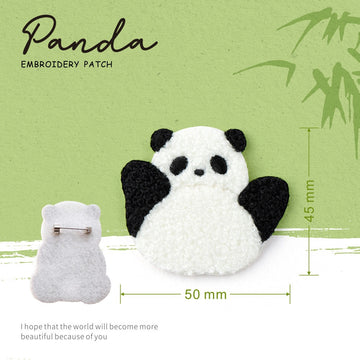 Embroidered Pins of Cute Panda ③