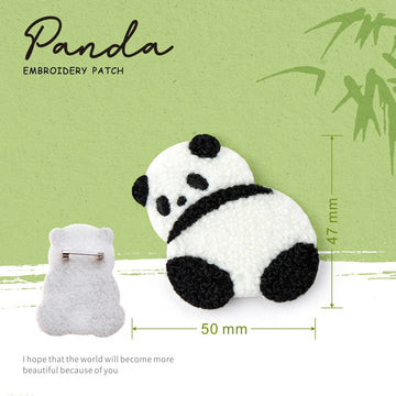 Embroidered Pins of Cute Panda ③