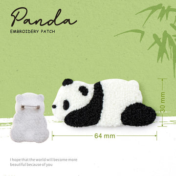 Embroidered Pins of Cute Panda ③