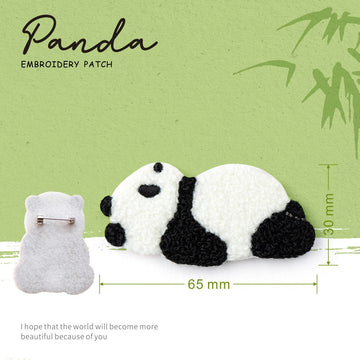 Embroidered Pins of Cute Panda ③