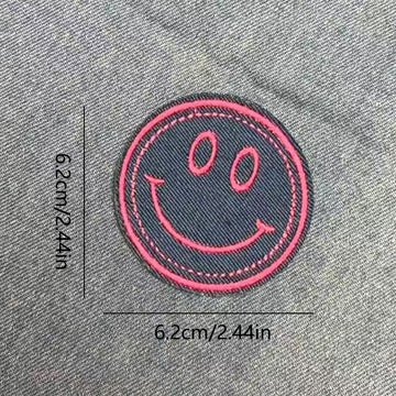 Happy Face Patches (Iron-On)