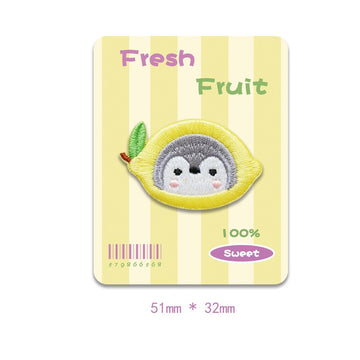 Fresh penguin Fruit Embroidered Patches - Multiple Designs Available - CheerCove