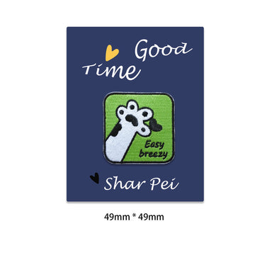 Wrinkly Shar-Pei Embroidered Patches - Multiple Designs Available - CheerCove