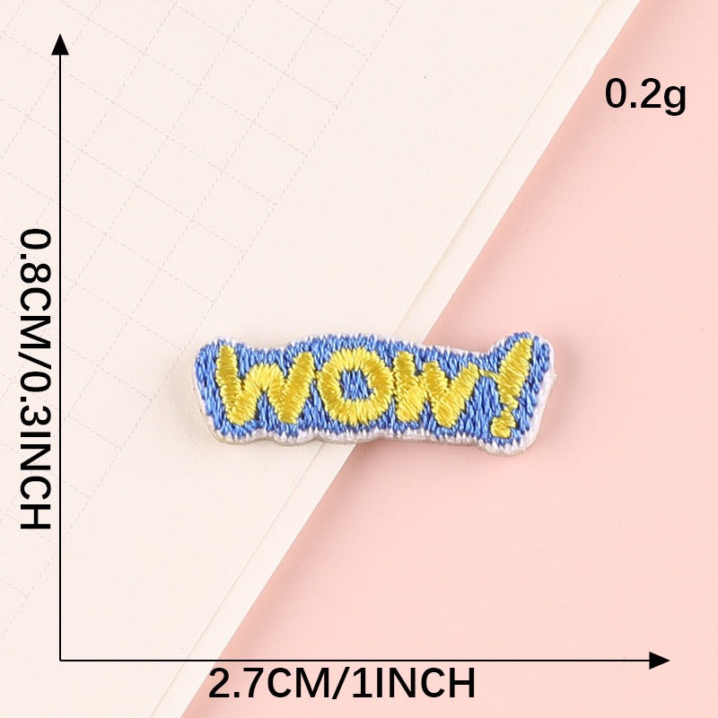 Minimalist Word Embroidered Patches ② - Multiple Designs Available - CheerCove