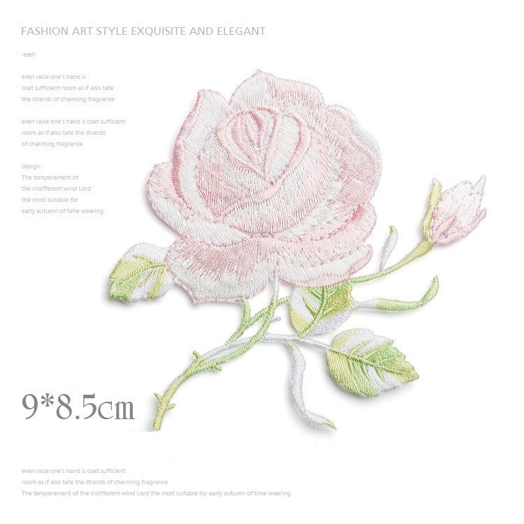 Blooming Rose Patches (Iron-On)