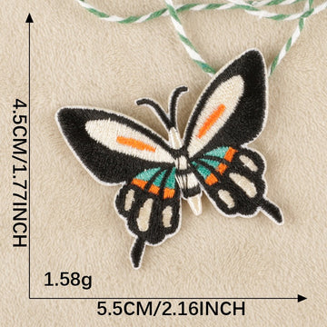 Botanical Butterfly Embroidered Patches - Multiple Designs Available - CheerCove