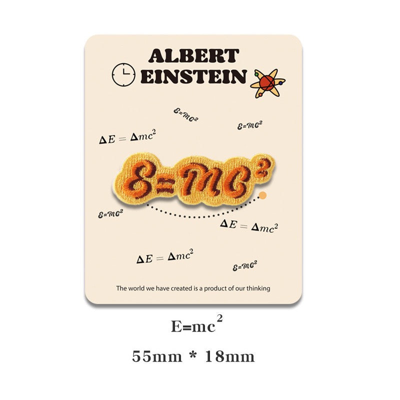 Dr. Einstein Embroidered Patches - Multiple Designs Available - CheerCove
