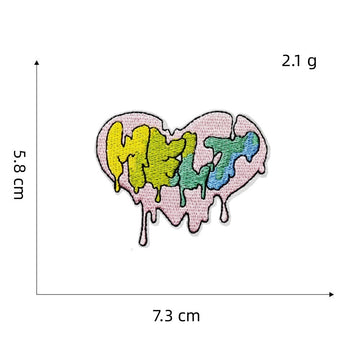 Colorful Doodle Patches (Iron-On)