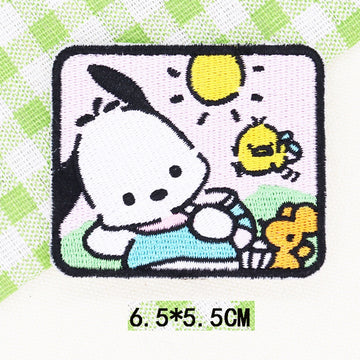 Fluffy White Puppy Patches (Stick-On)