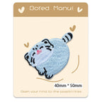 Chunky Blue Cat Patches(Stick-On)