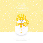 Fluffy Snow Man Patches (Stick-On)