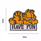 Grumpy Orange Cat Patches (Stick-On)