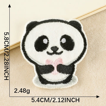 Chubby Panda Embroidered Patches - Multiple Designs Available - CheerCove