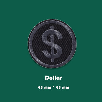 Black Icon Embroidered Patches ① - Multiple Designs Available - CheerCove