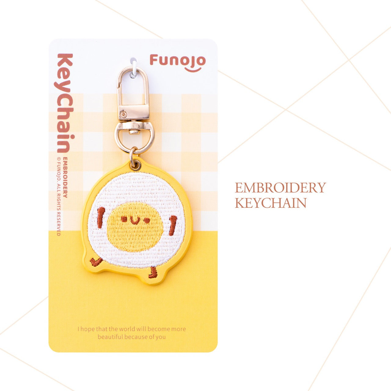 Breakfast Embroidery & PU Leather Charm