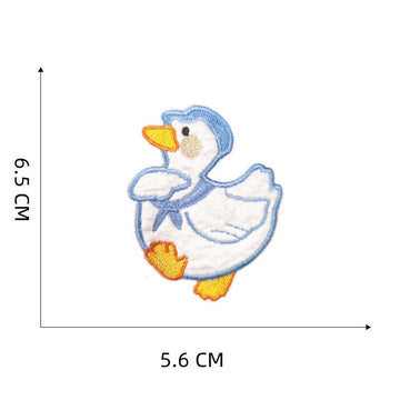 Cartoon Duck Embroidered Patches - Multiple Designs Available - CheerCove