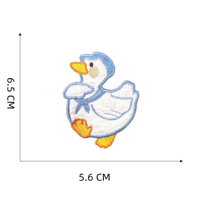 Cartoon Duck Embroidered Patches - Multiple Designs Available - CheerCove