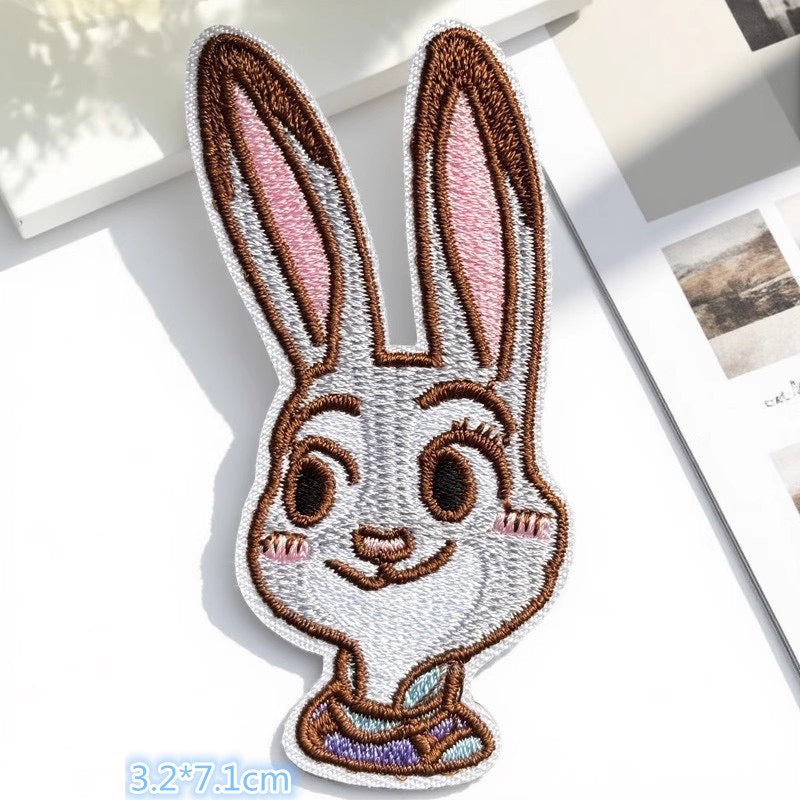 Bunny Officer & Fox Patches (Stick-On)