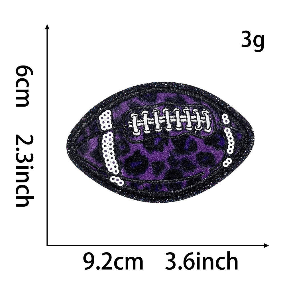 Holographic Leopard Rugby Patches (Iron-On) - CheerCove