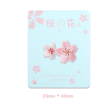 Cherry Blossom Rabbit Embroidered Patches - Multiple Designs Available - CheerCove