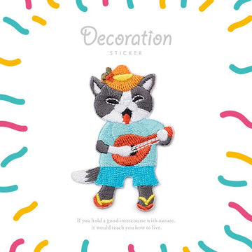 Joyful Kitten Patches (Iron-On)