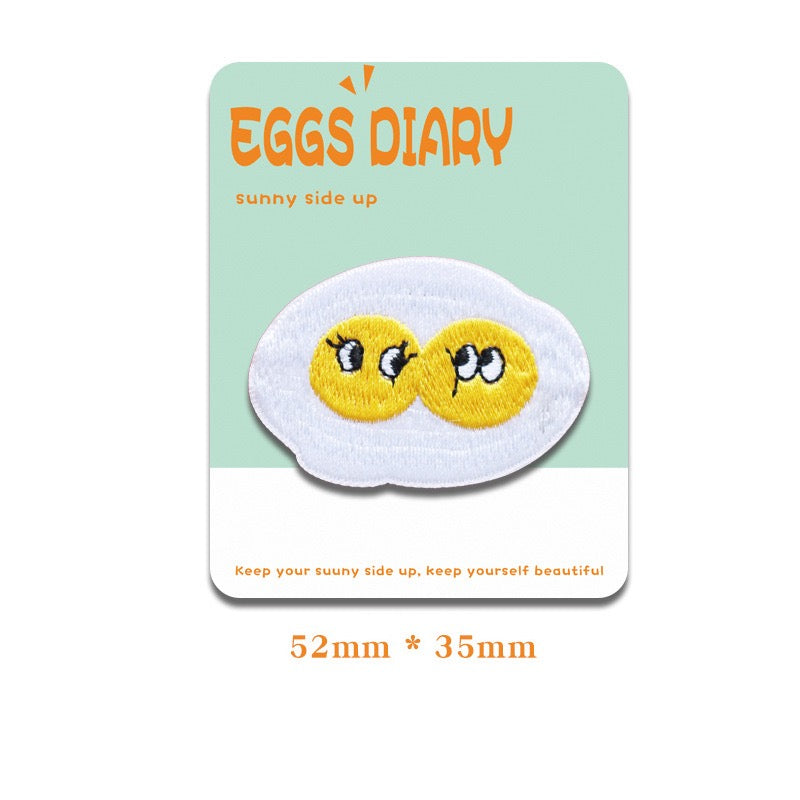 Poached Egg Embroidered Patches - Multiple Designs Available - CheerCove