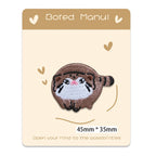 Chunky Brown Cat Patches(Stick-On)