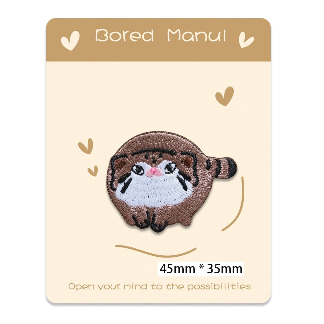 Chunky Brown Cat Patches(Stick-On)