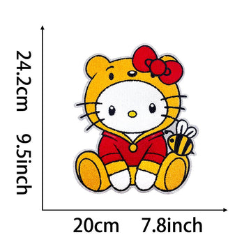 Jumbo Cute Cartoon Cat Patches (Iron-On)