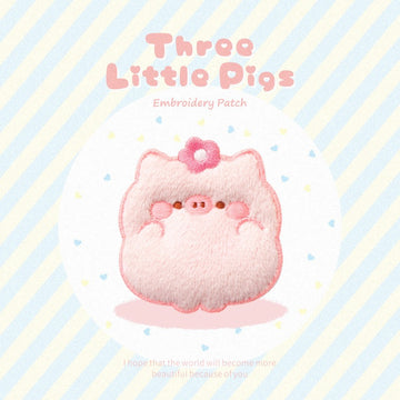 Three Little Pigs Embroidered Patches - Multiple Designs Available - CheerCove