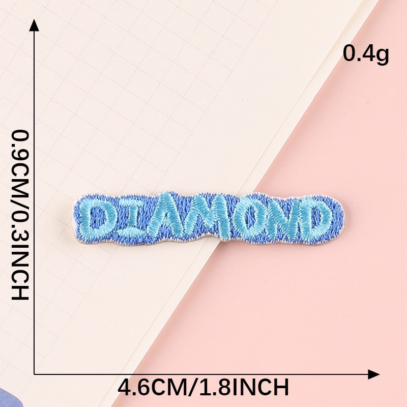 Minimalist Word Embroidered Patches ① - Multiple Designs Available - CheerCove