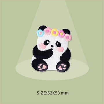 Adorable Panda Embroidered Patches - Multiple Designs Available - CheerCove